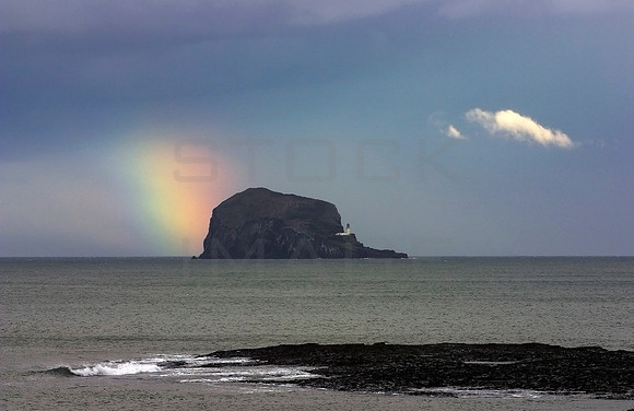Bass Rock and Rainbow