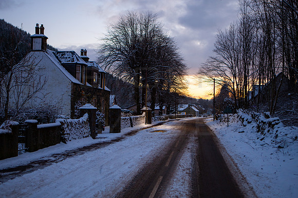 Leithen Road in Winter Sun_2942-5D-local