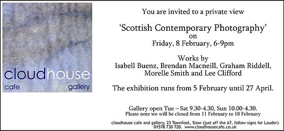 Exhibition Invite for Cloudhouse 2008