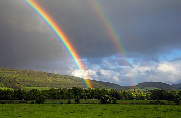 Double Rainbow over Traquair_3358