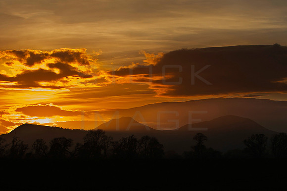 Eildons Sunset