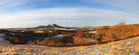 Scott's View Winter Sunrise Panorama