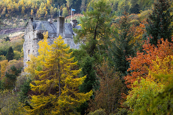 Neidpath Castle in Autumn Colour_2378
