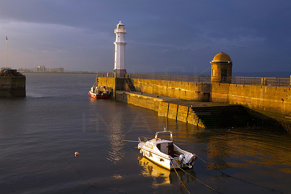 Newhaven Harbour in November sunset_7370