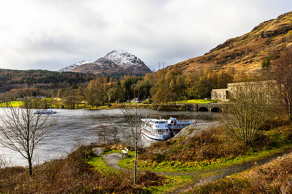 Inveruglas pier with A Chrois and Sloy Hydro-0027-2